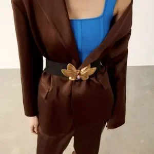 Zara | Accessories | Nwts Zara Butterfly Buckle Stretchy  display picture 1